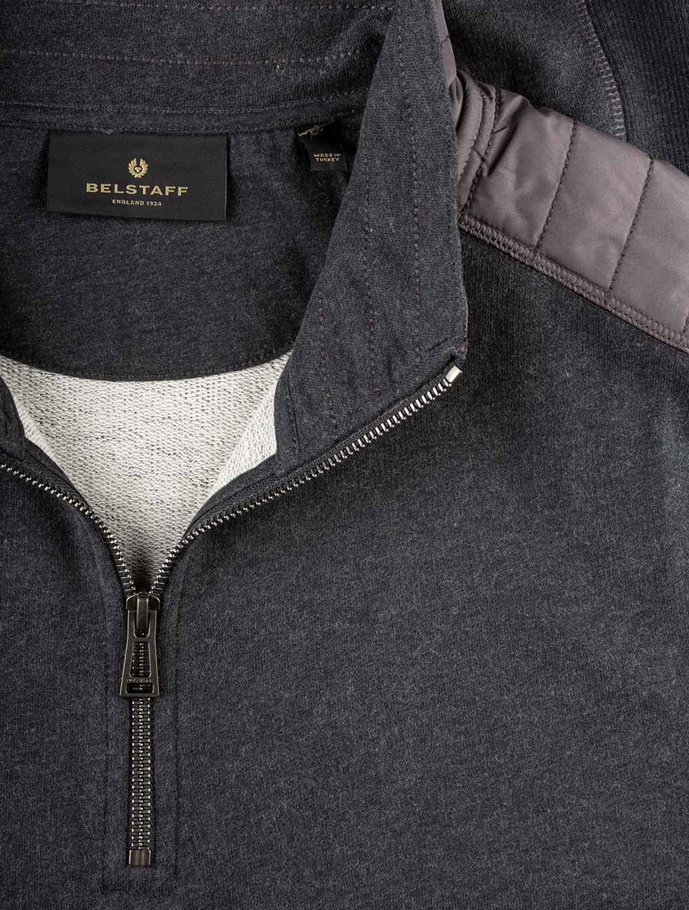 Jaxon Quarter Zip Sweater Charcoal - Image 4