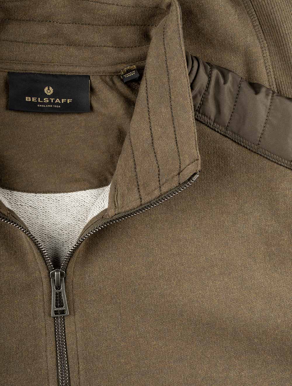 Jaxon Quarter Zip Sweater Olive - Image 4