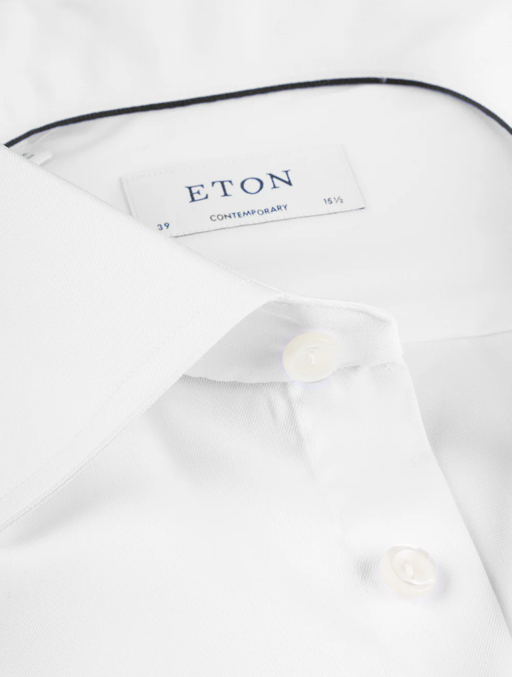 Contemporary Fit Double Cuff Shirt White - Image 4