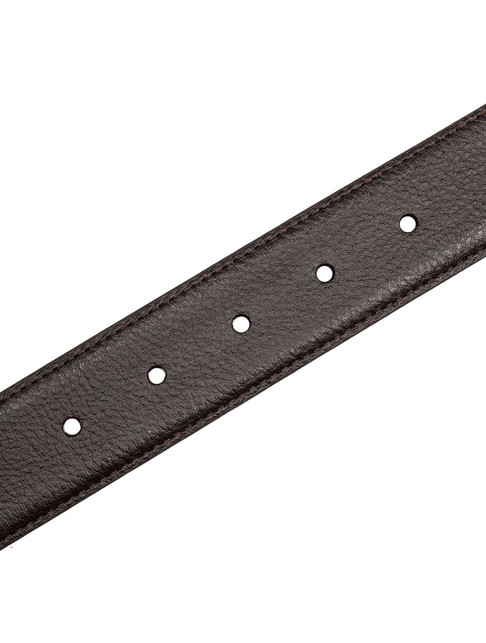 Textured Leather Belt Brown - Image 3