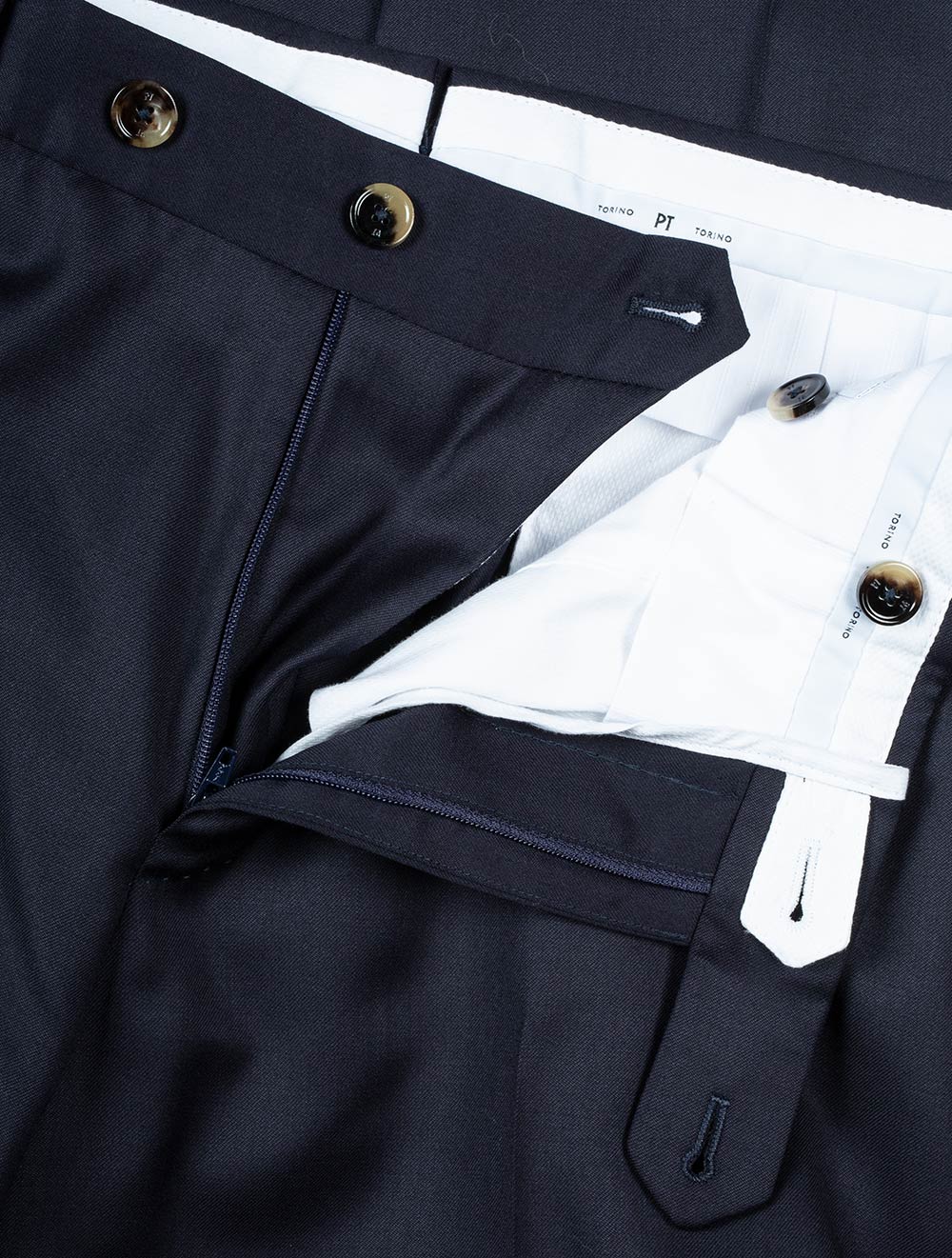 Deluxe Comfort Wool Trousers Navy - Image 5