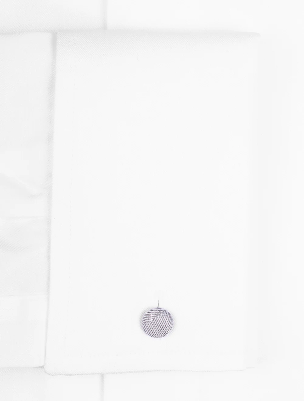 Slim Fit Double Cuff Shirt White - Image 5