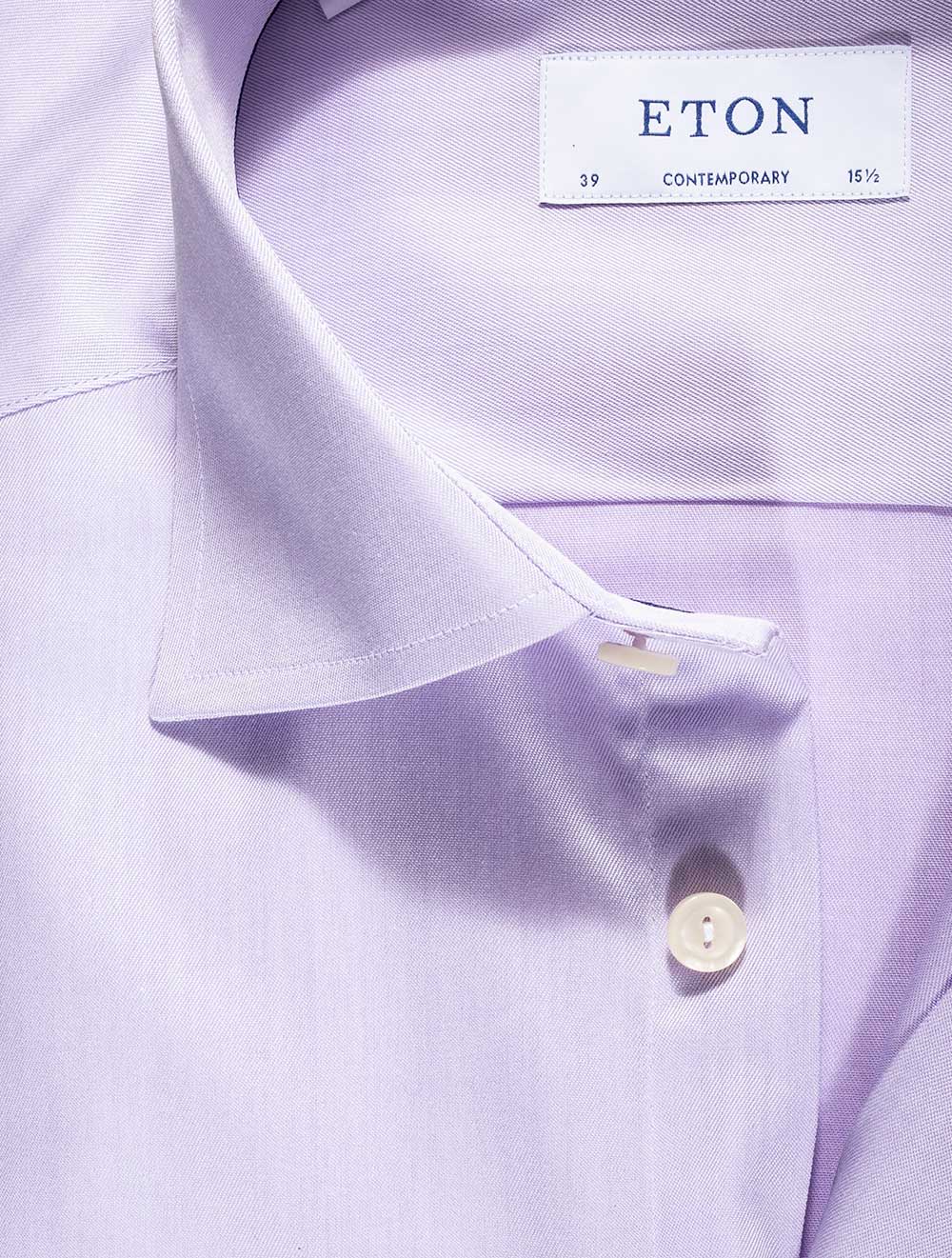 Contemporary Fit Single Cuff Shirt Purple - Image 3