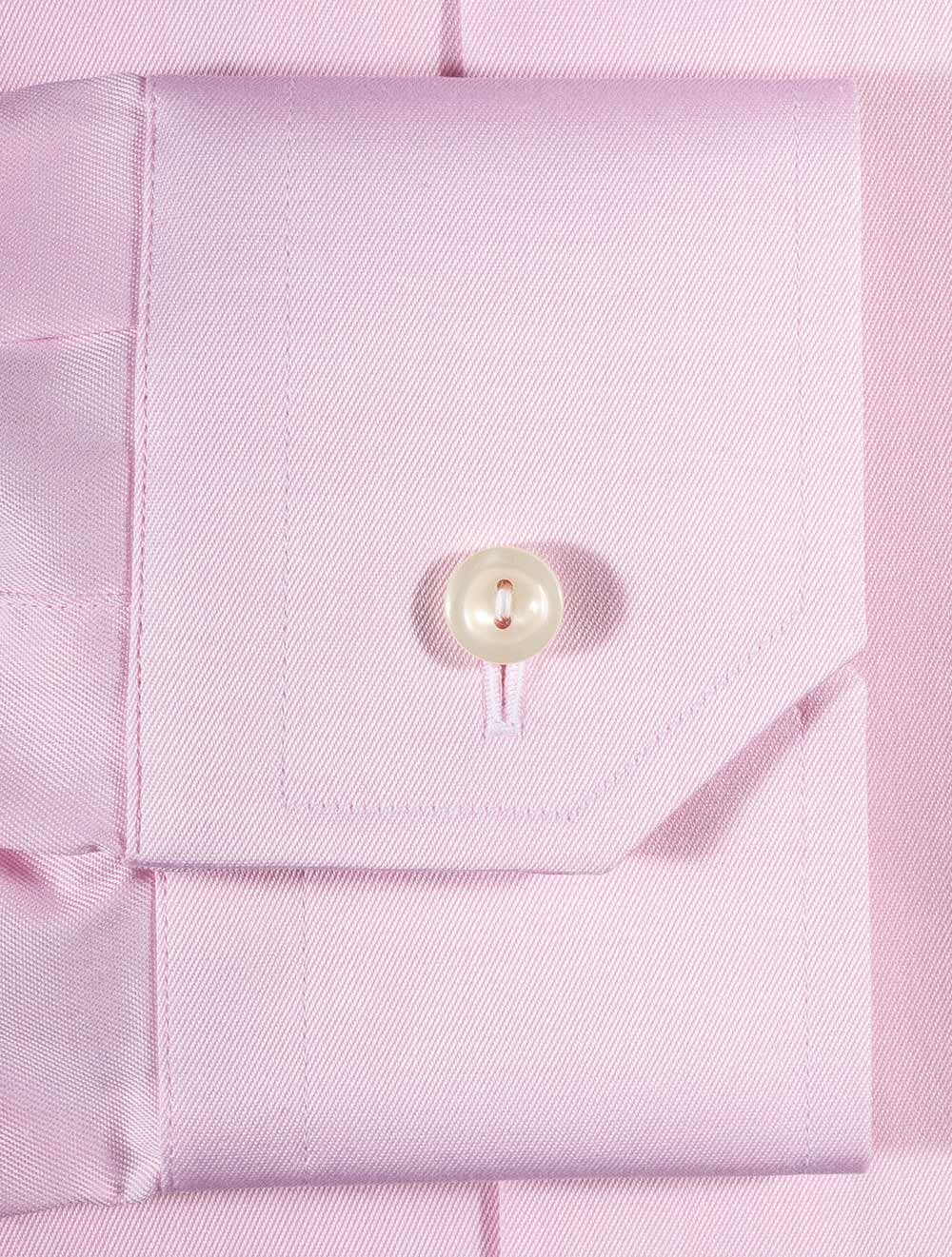 Slim Fit Single Cuff Shirt Pink - Image 5