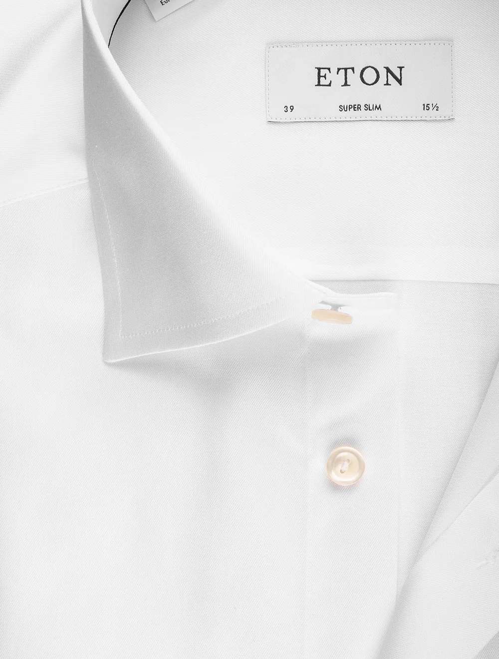 Slim Fit Single Cuff Super Shirt White - Image 3