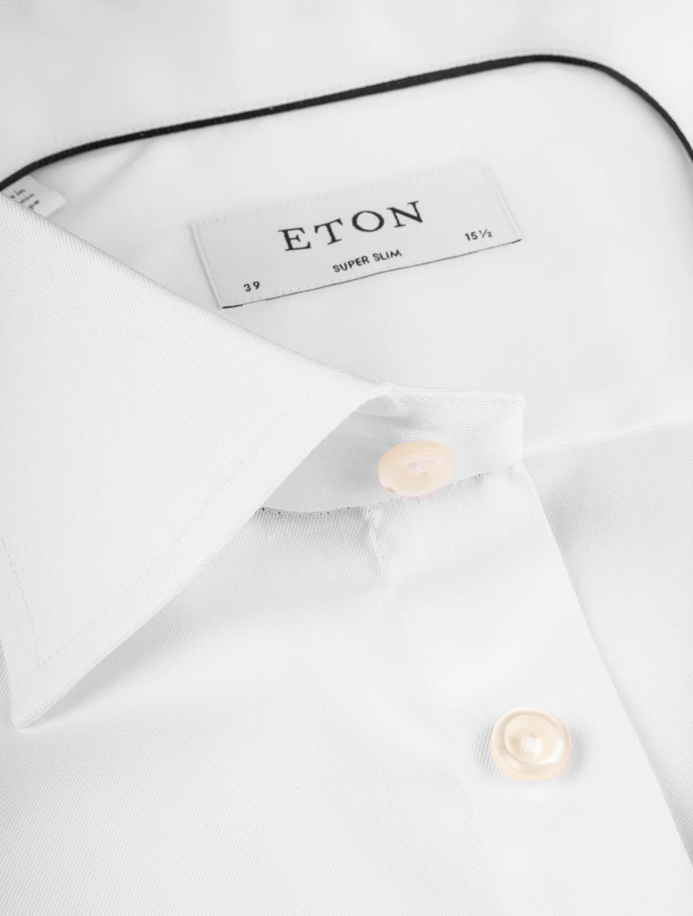 Slim Fit Single Cuff Super Shirt White - Image 4