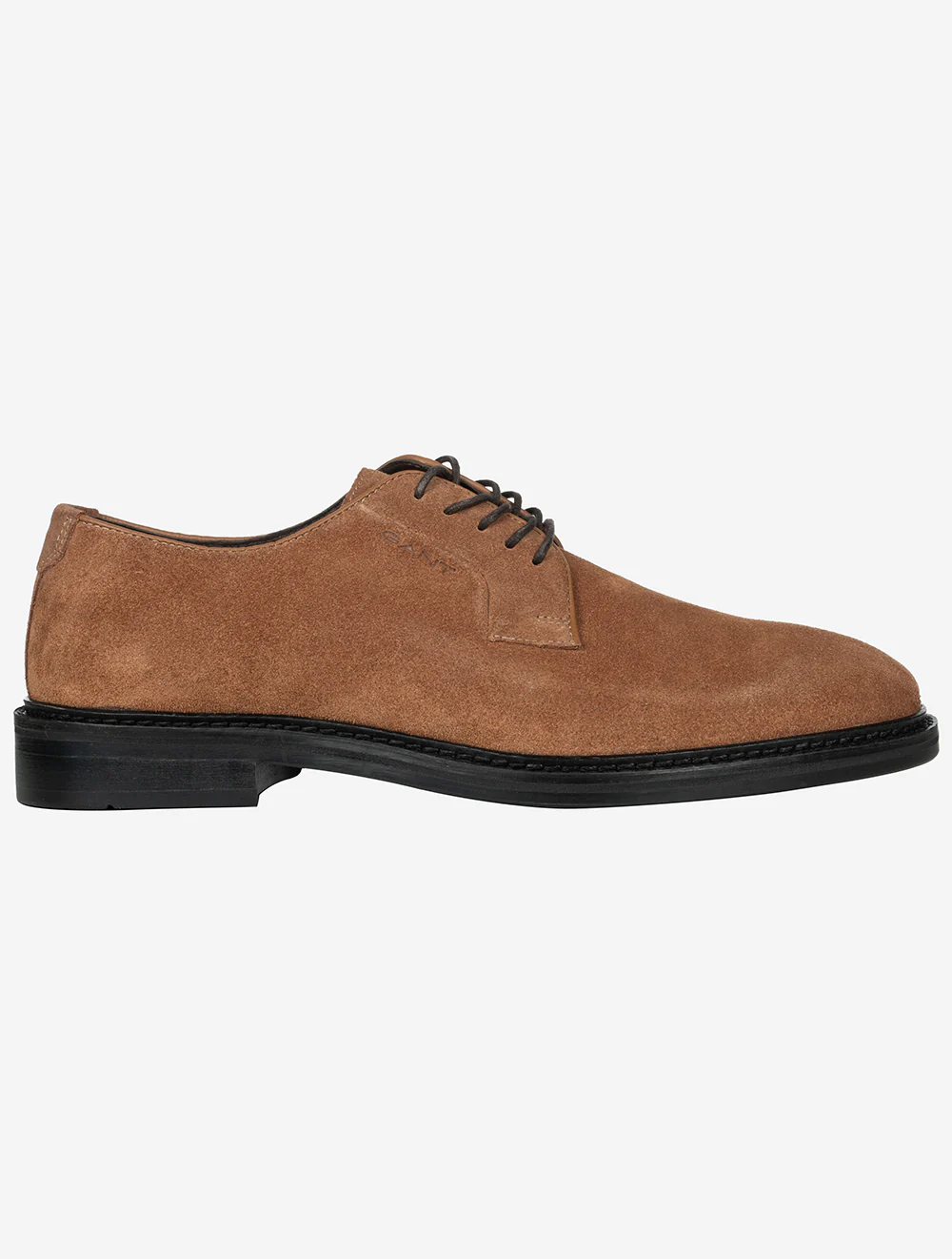 Bidford Suede Low Lace Shoe-Cognac - Image 3