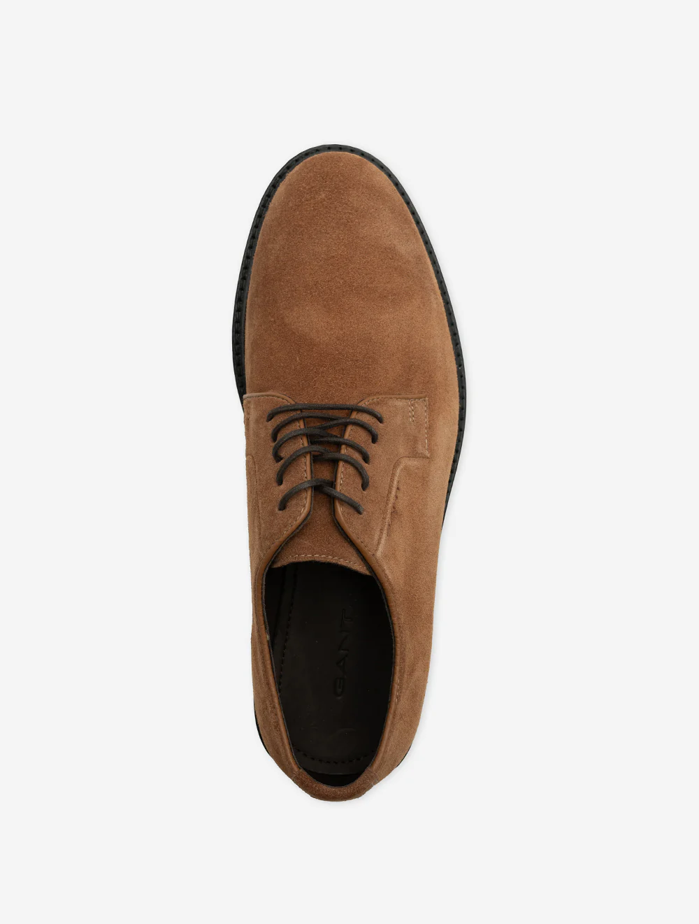 Bidford Suede Low Lace Shoe-Cognac - Image 5