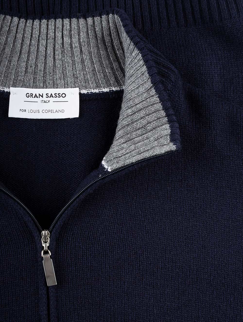 Half-Zip Jumper Navy - Image 4