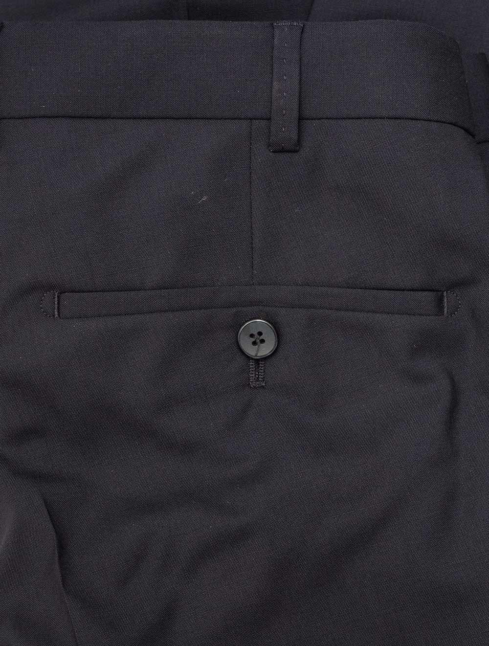 Wool Grey Trousers Navy - Image 4