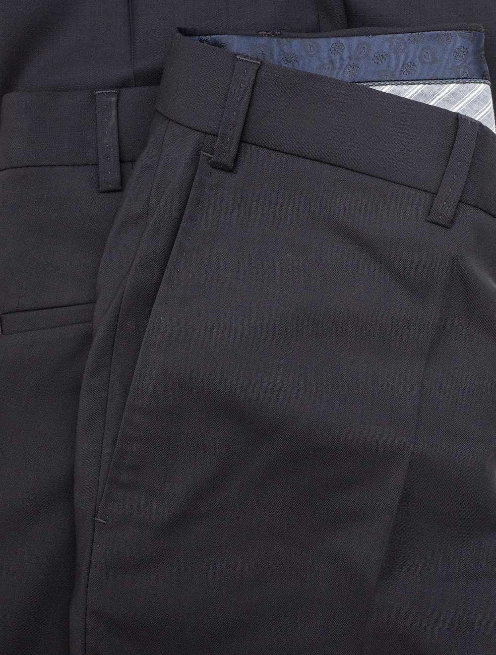 Wool Grey Trousers Navy - Image 5