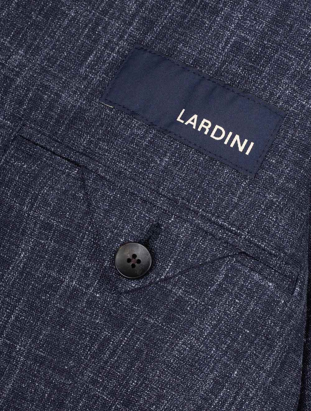 Wool Silk Linen Suit Navy - Image 7