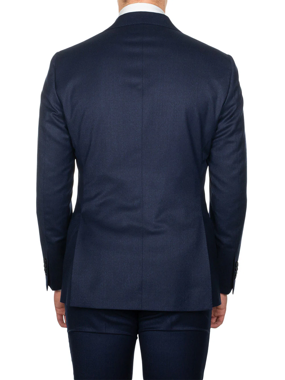 3 Piece Peak Lapel Suit Blue - Image 3