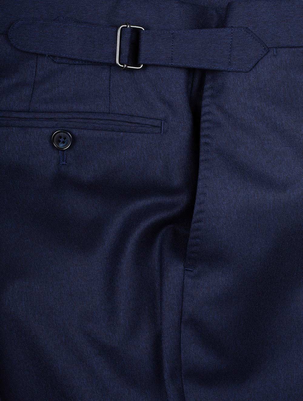 3 Piece Peak Lapel Suit Blue - Image 8