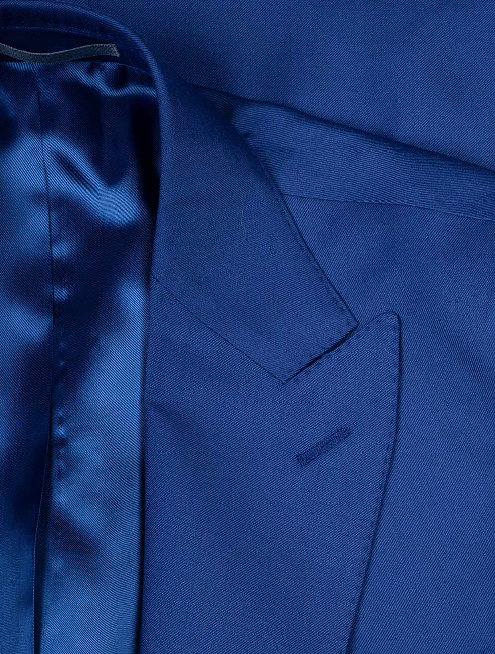 3 Piece Suit Peak Lapel Suit Blue - Image 4