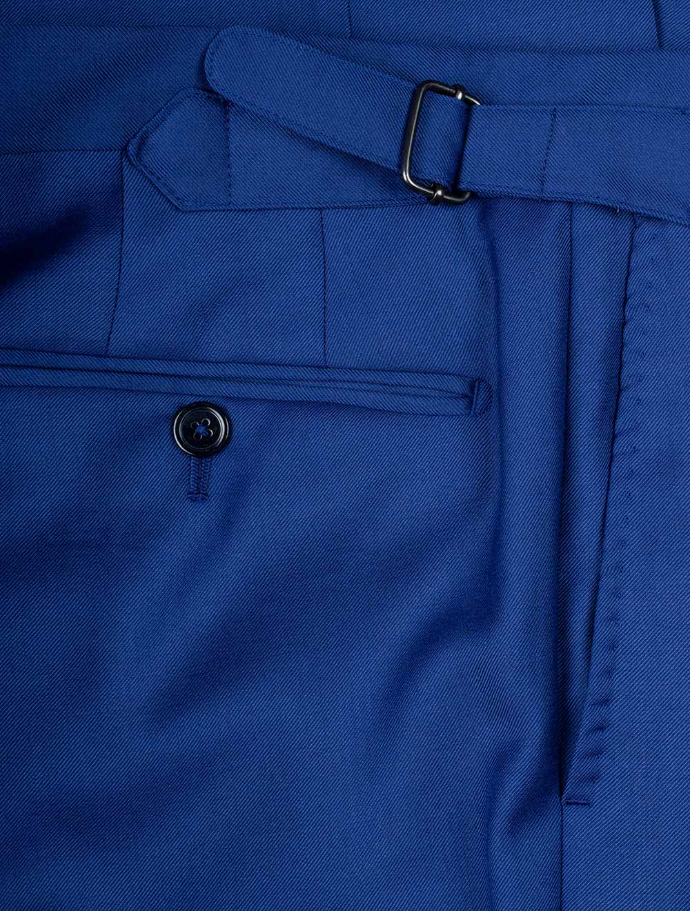 3 Piece Suit Peak Lapel Suit Blue - Image 8