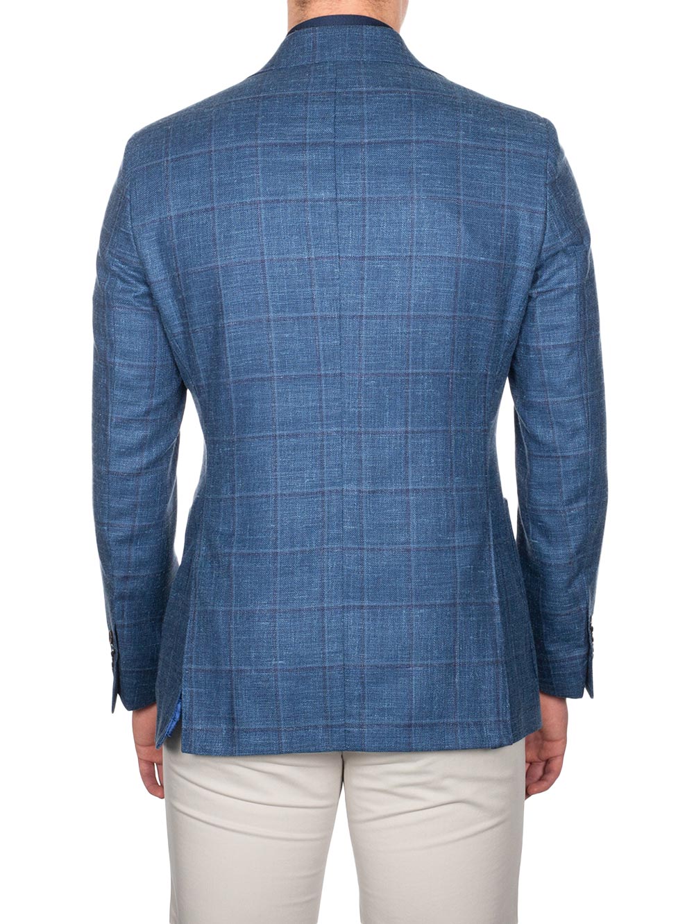 DelFino Check Jacket Blue - Image 3