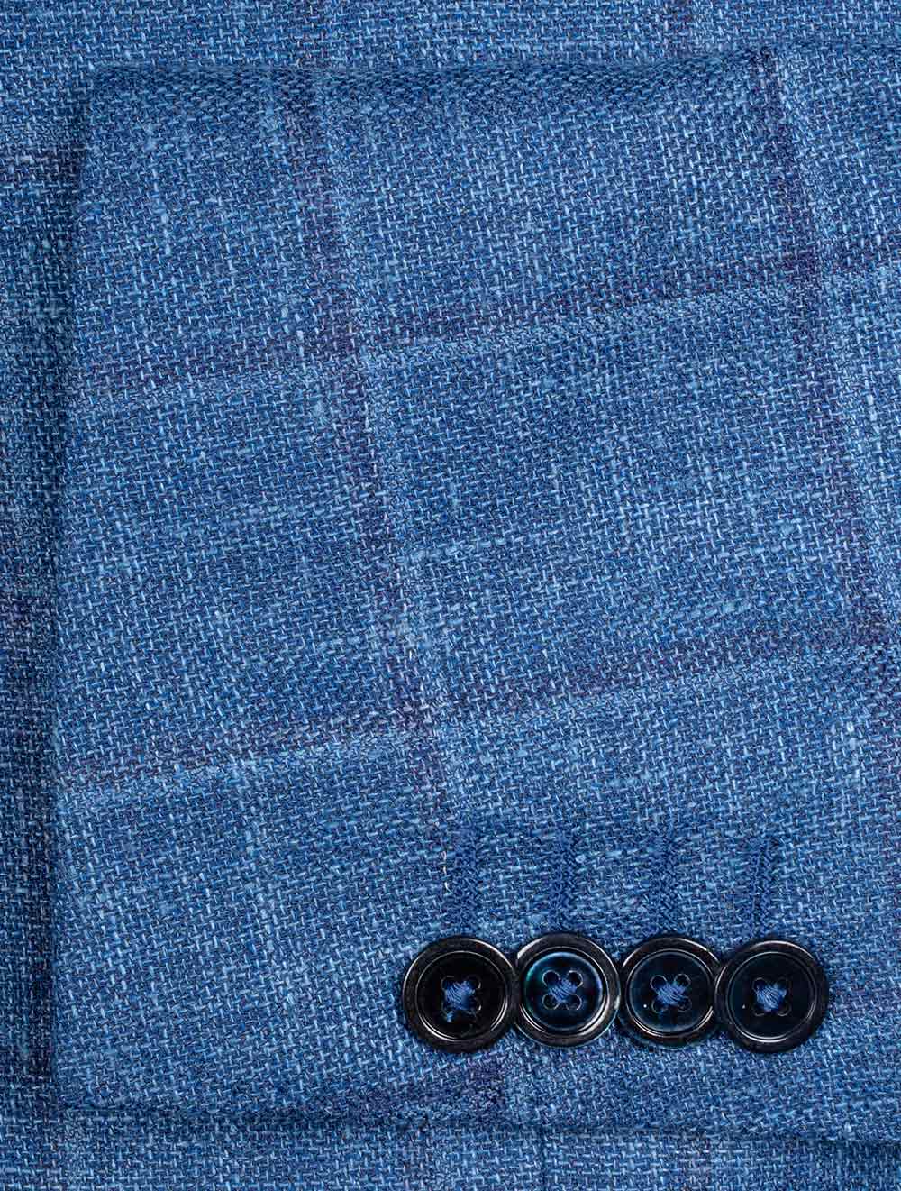 DelFino Check Jacket Blue - Image 6