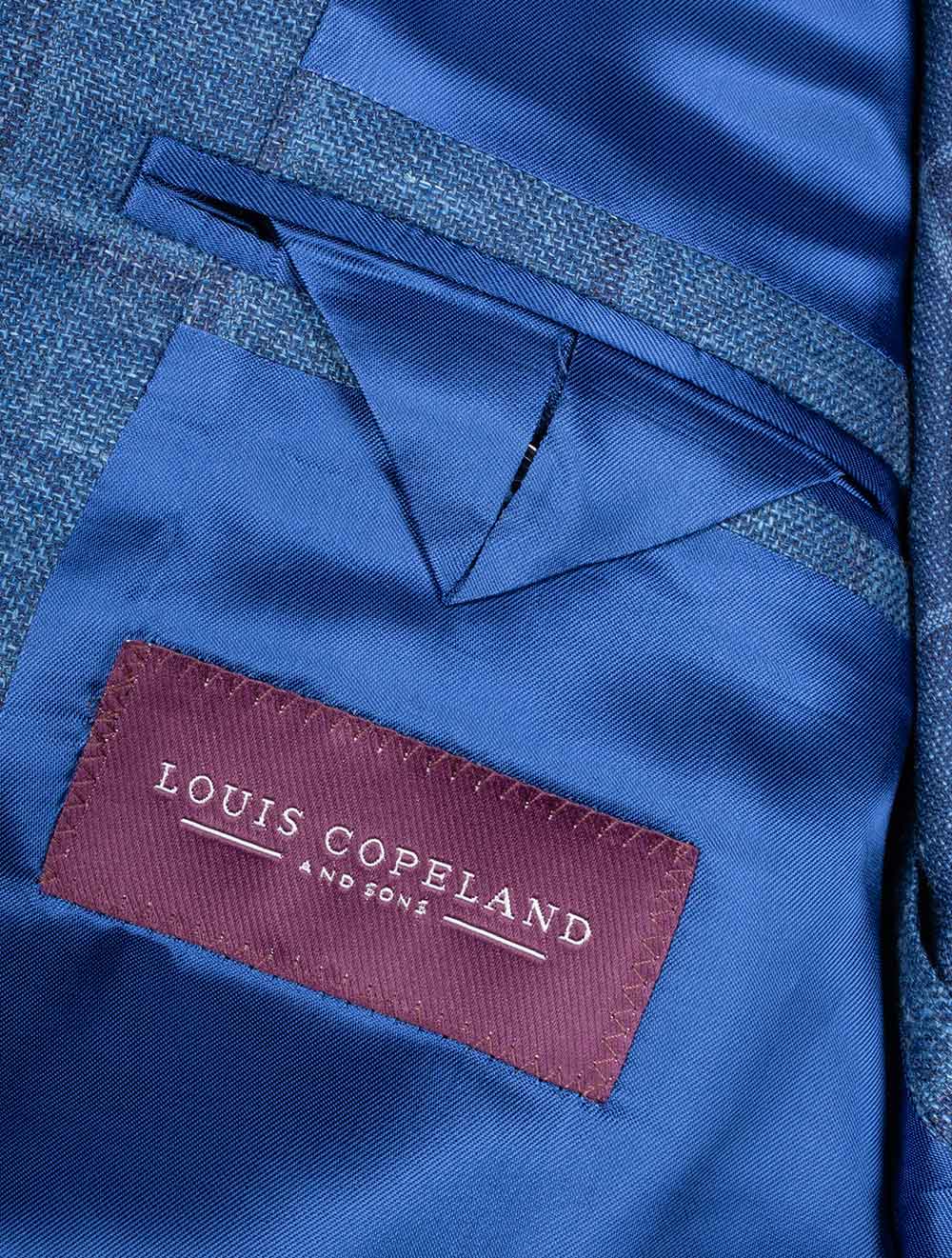 DelFino Check Jacket Blue - Image 7