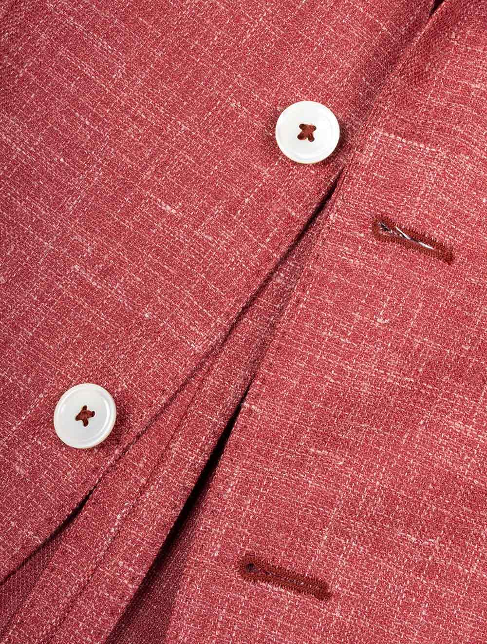 DelFino Half Lined Jacket Red - Image 5