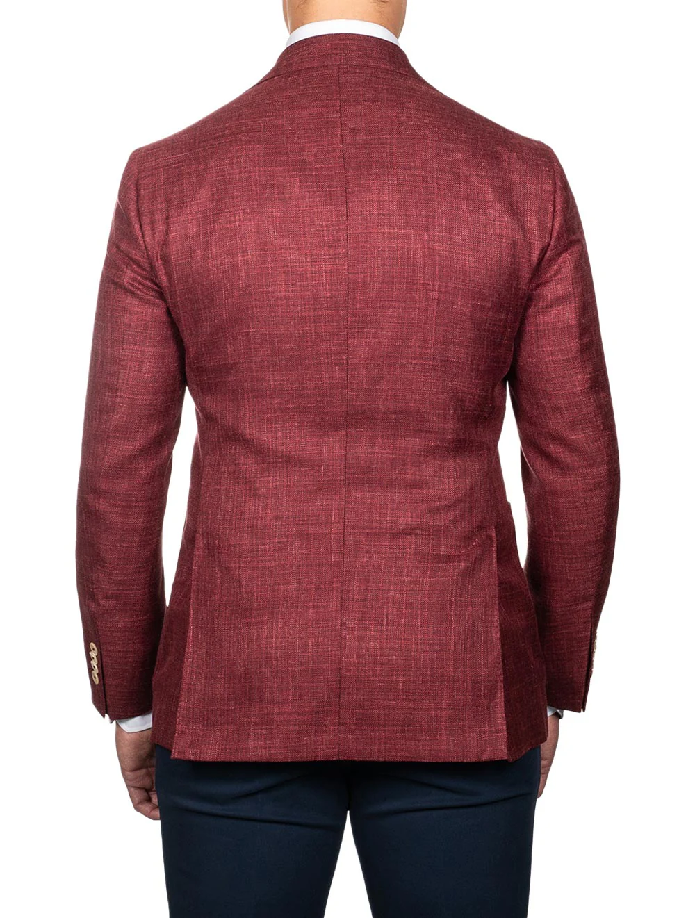 Loro Piana Wool Silk Sports Jacket Red - Image 3