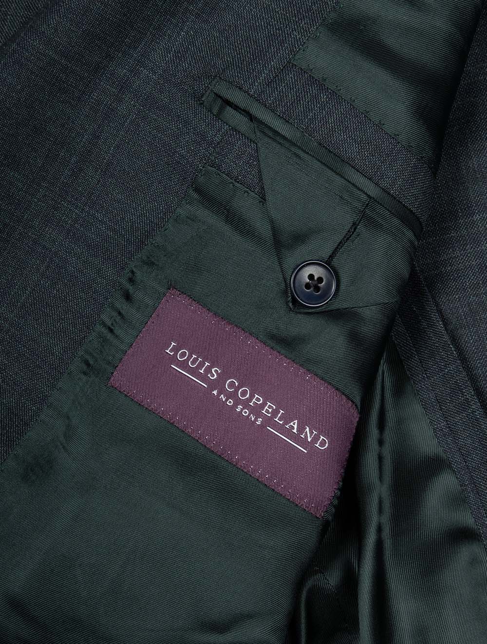 Micro Check 3 Piece Suit Dark Green - Image 4
