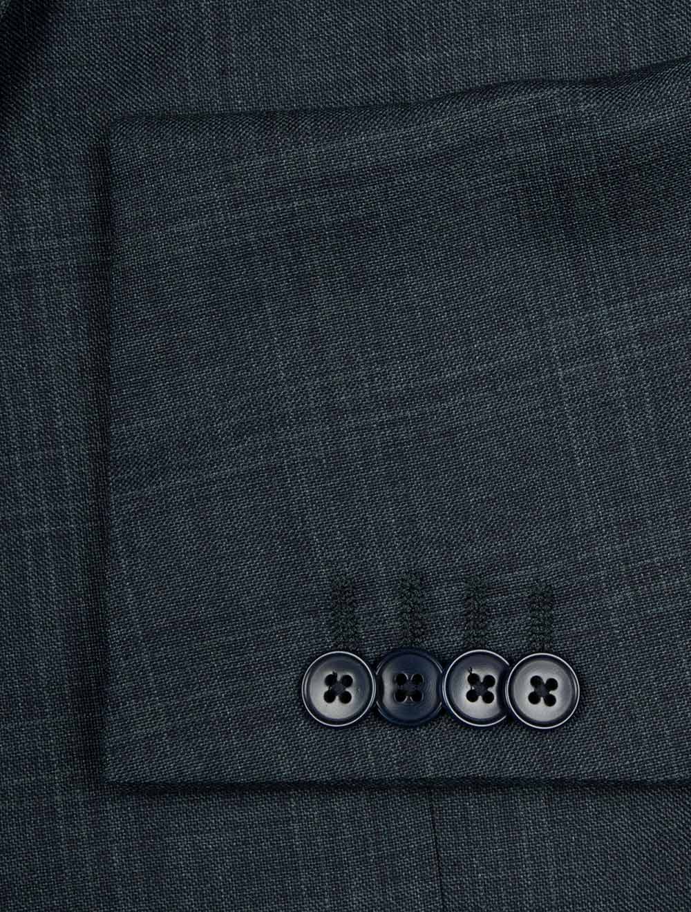 Micro Check 3 Piece Suit Dark Green - Image 5