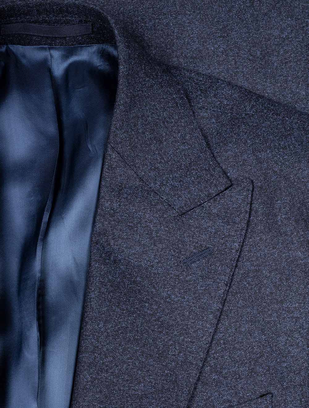 Brushed Wool 3 Piece Suit Navy - Image 4