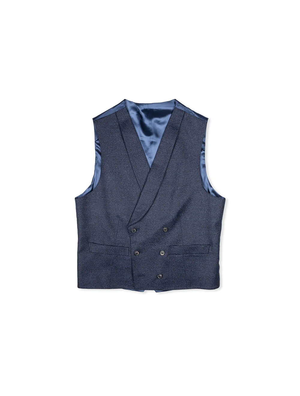 Brushed Wool 3 Piece Suit Navy - Image 7