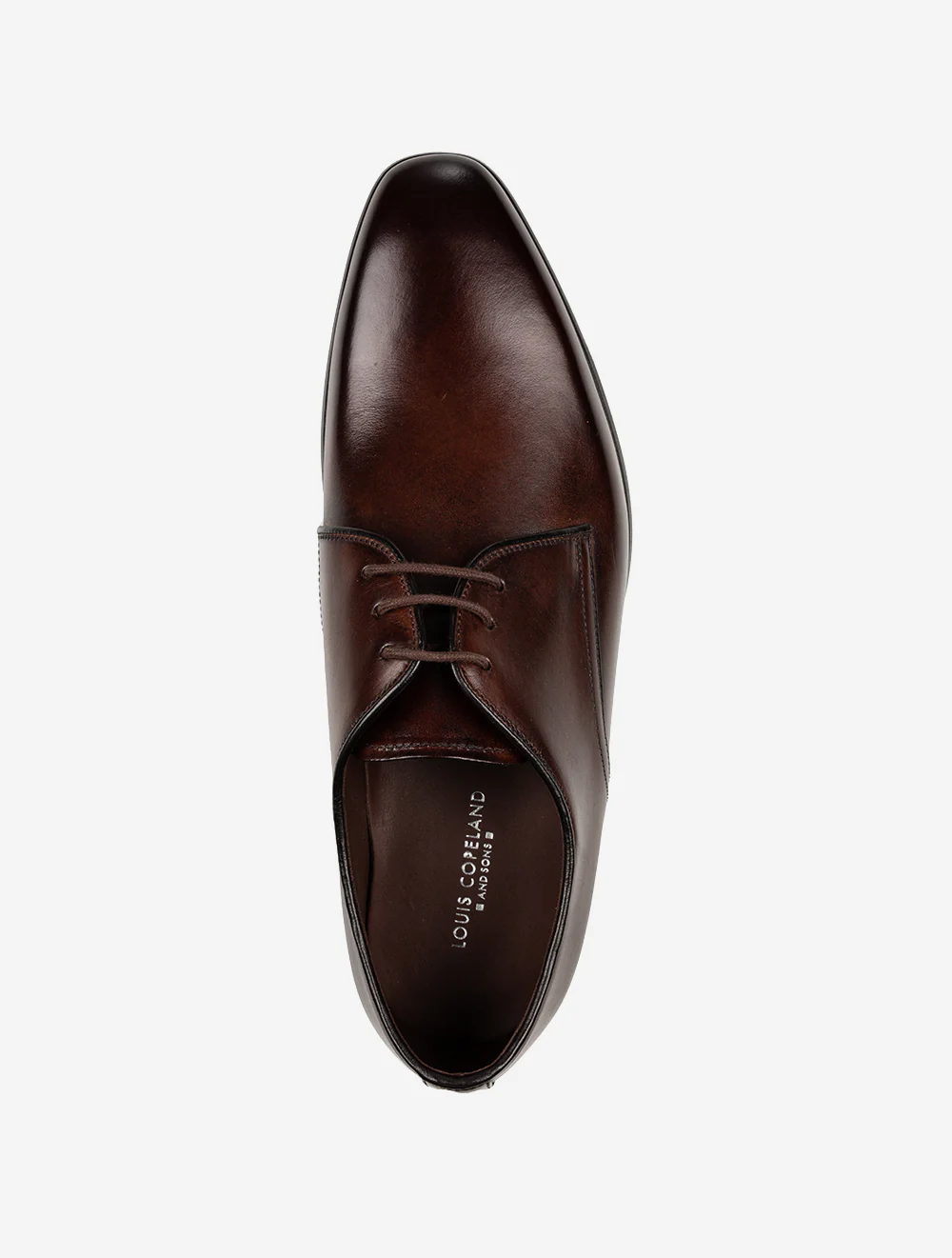 Calf Plain Derby Shoe Dark Brown - Image 5