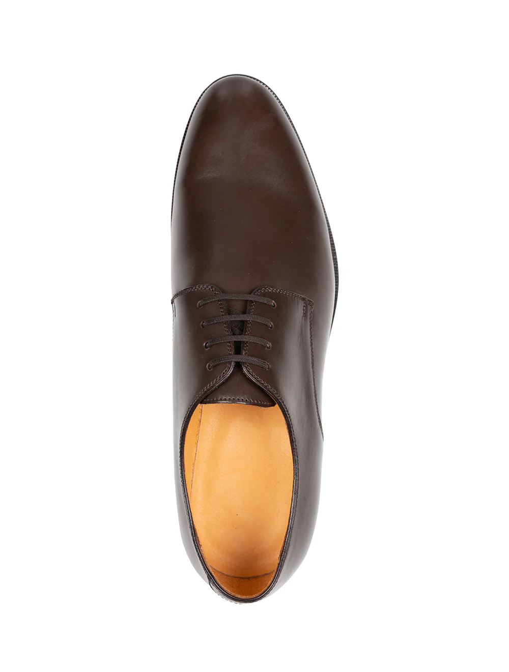 Derby With Plain Tip Shoe Brown - Image 5