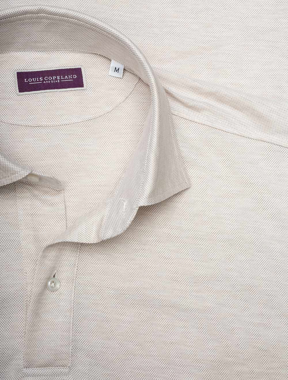 Longsleeve Polo Shirt Beige - Image 4