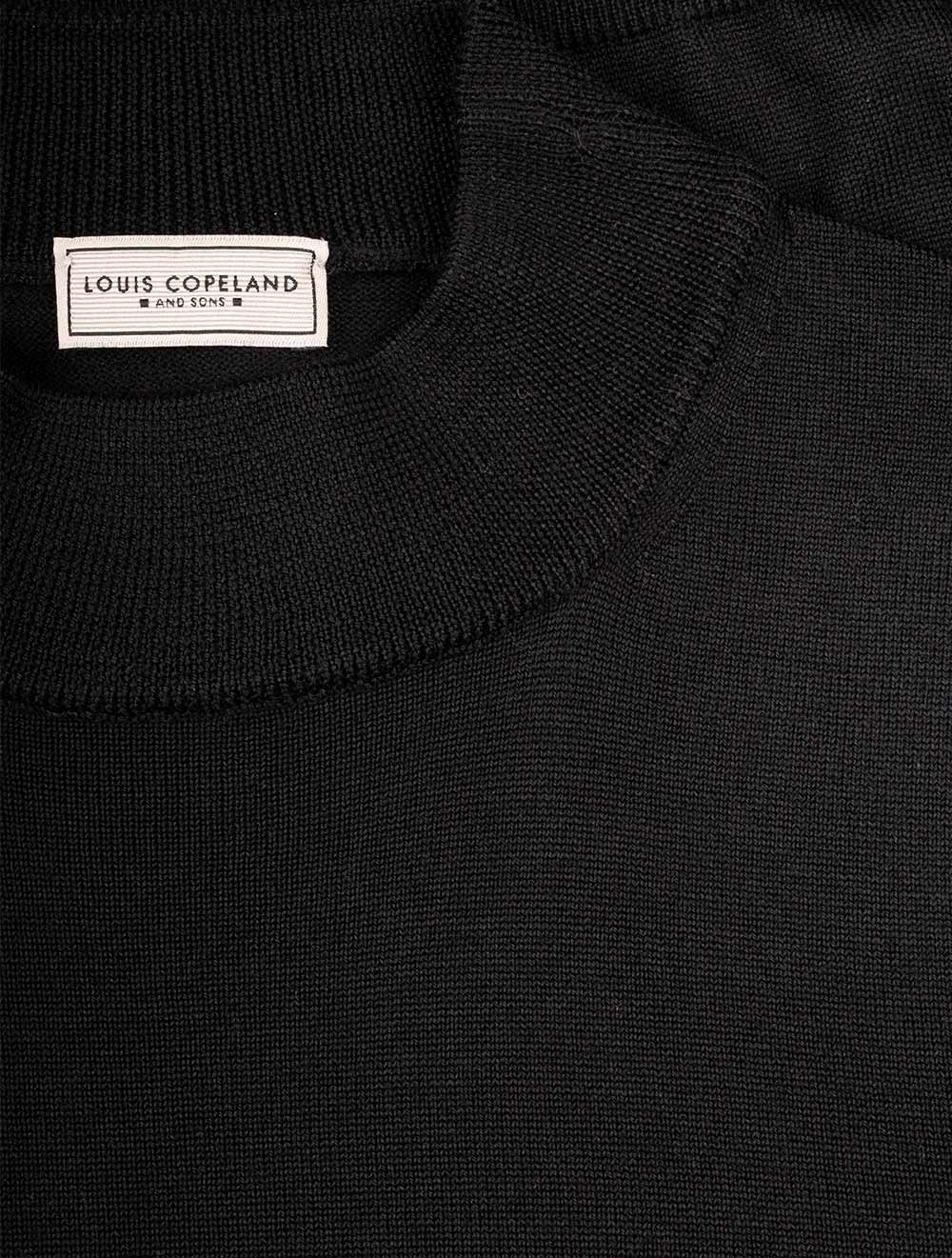 Merino Wool Mock Neck Black - Image 4