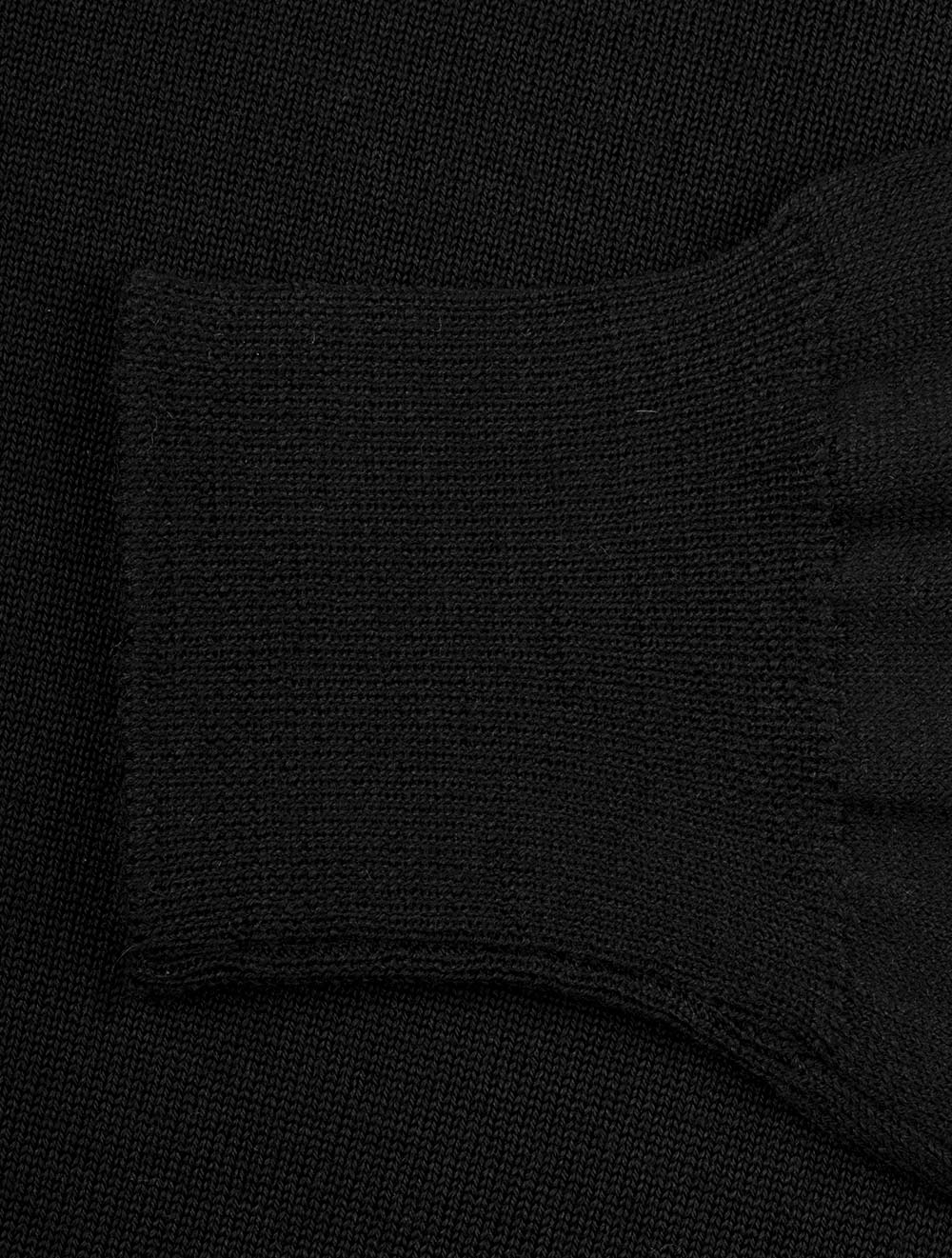 Merino Wool Turtle Neck Black - Image 6