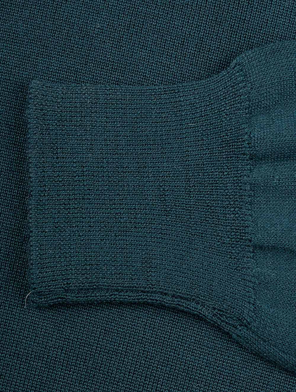 Merino Wool Turtle Neck Green - Image 6