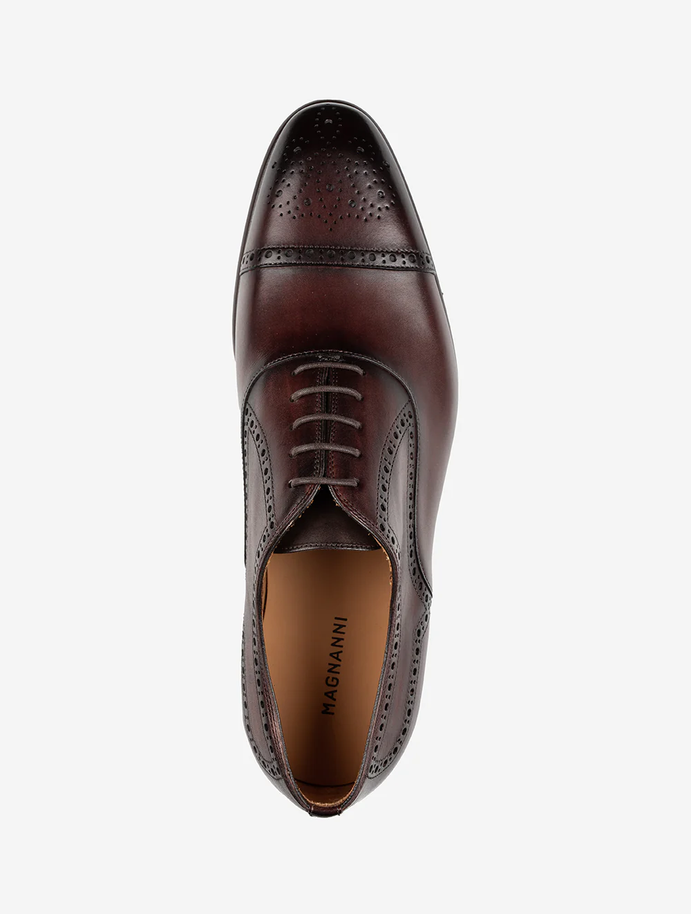 Brogue Toe Cap Shoe Marron - Image 5