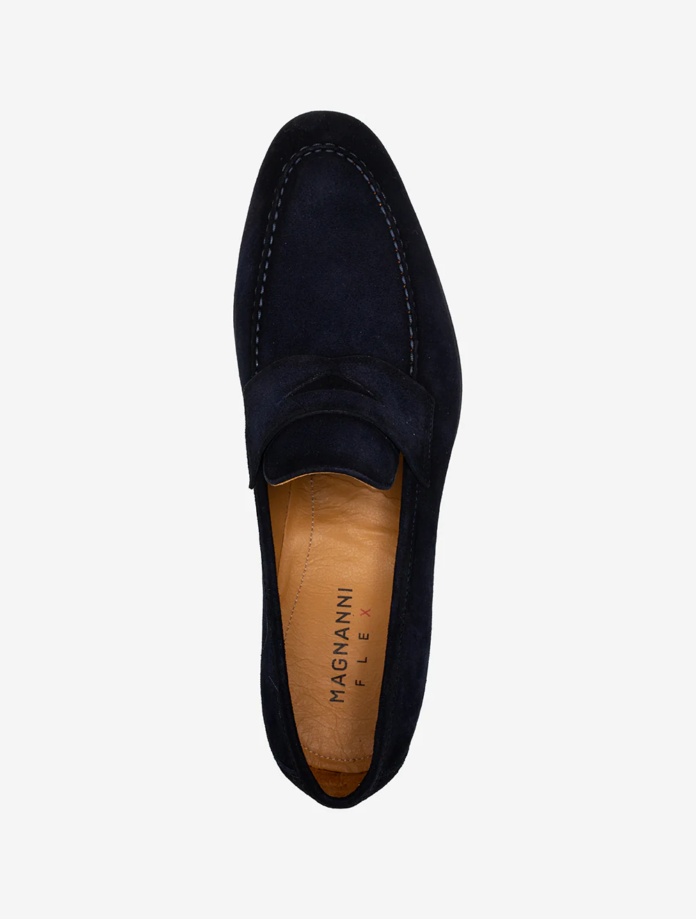 Suede Slip On Loafer Navy - Image 5