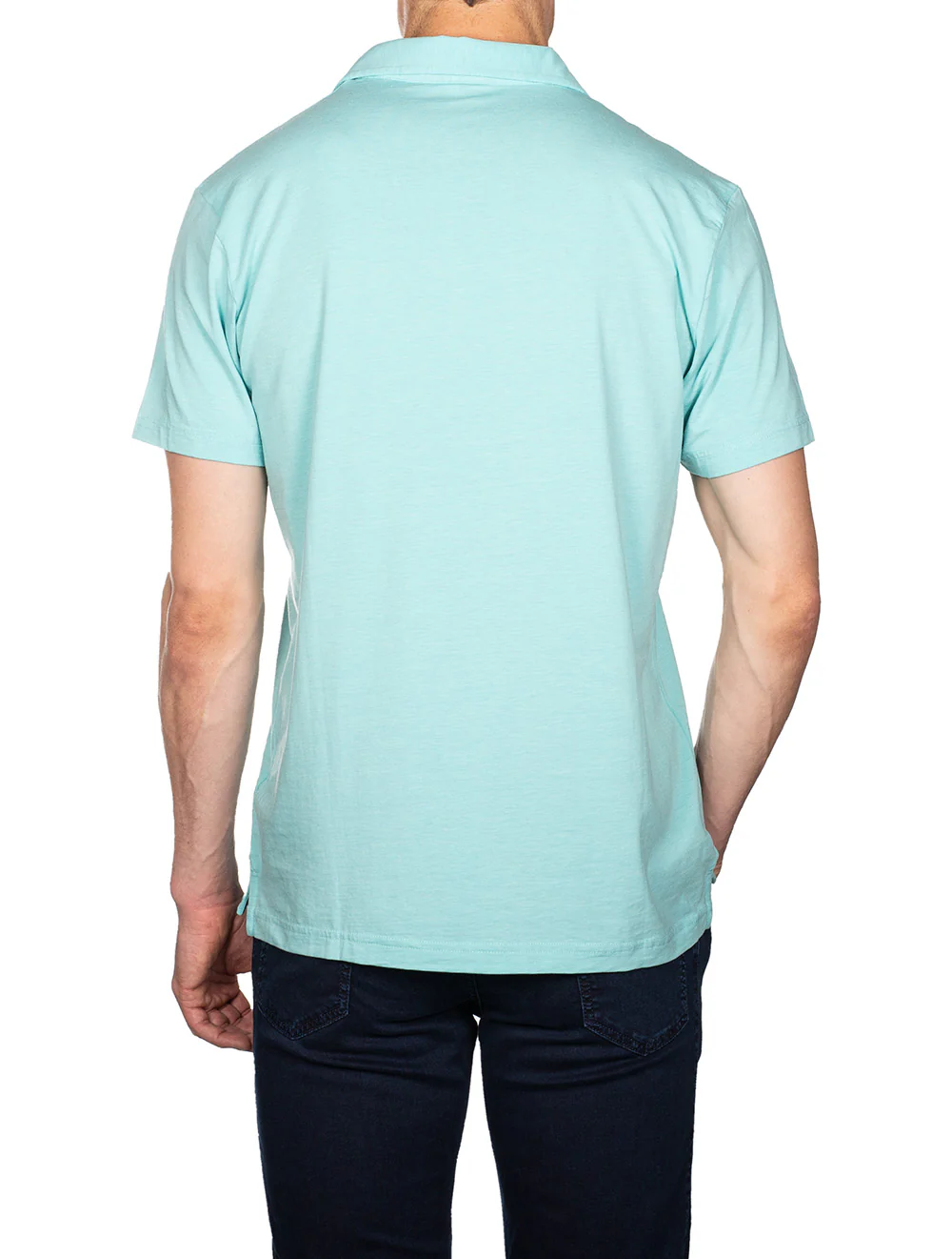 Crown Solid Polo Turquoise - Image 3