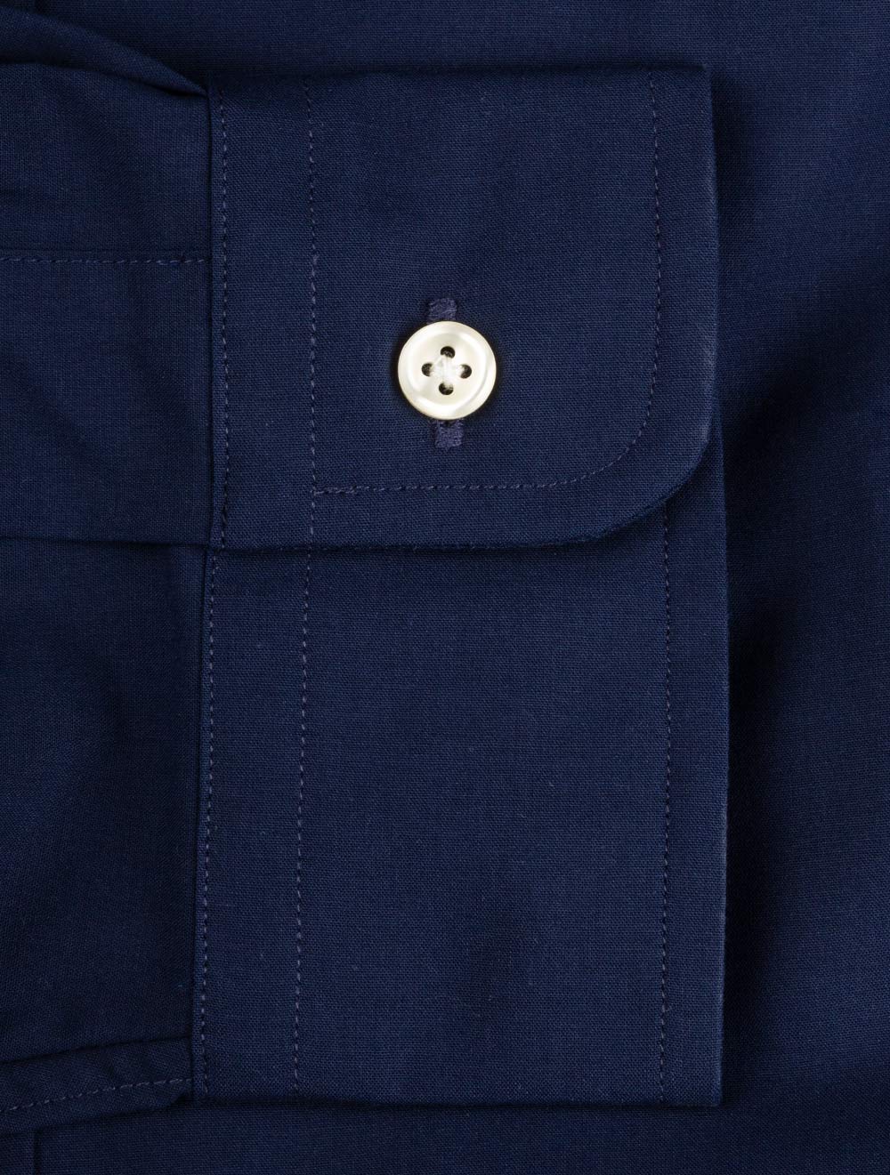 Plain Navy B/d Shirt Navy - Image 6