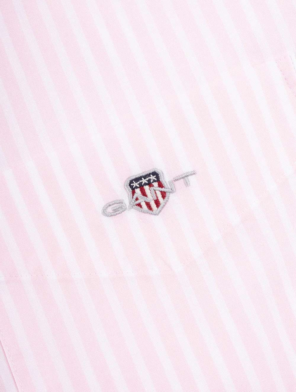 Regular Fit Poplin Stripe Shirt Light Pink - Image 5