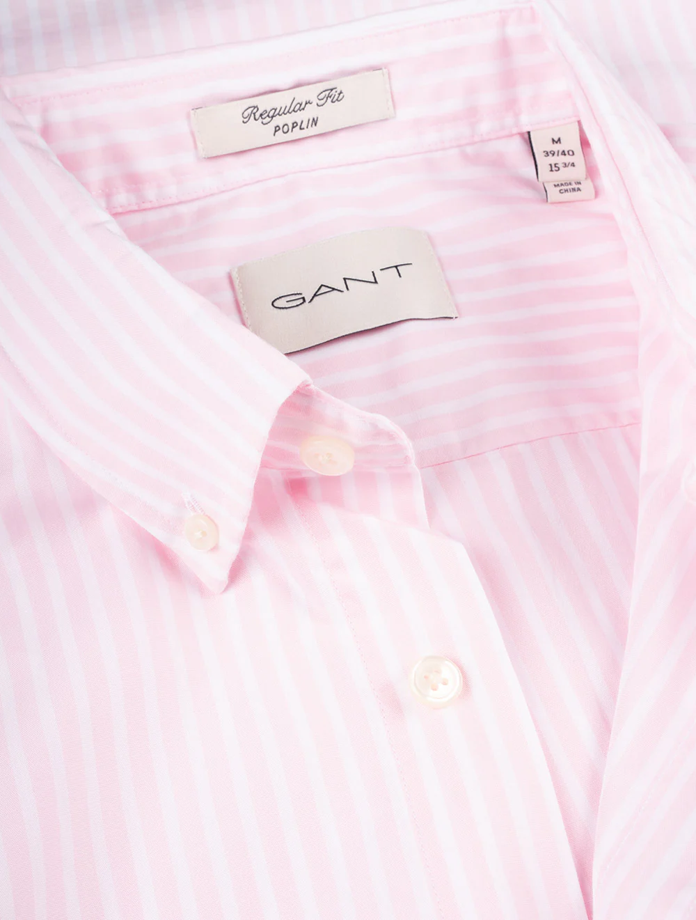 Regular Fit Poplin Stripe Shirt Light Pink - Image 6