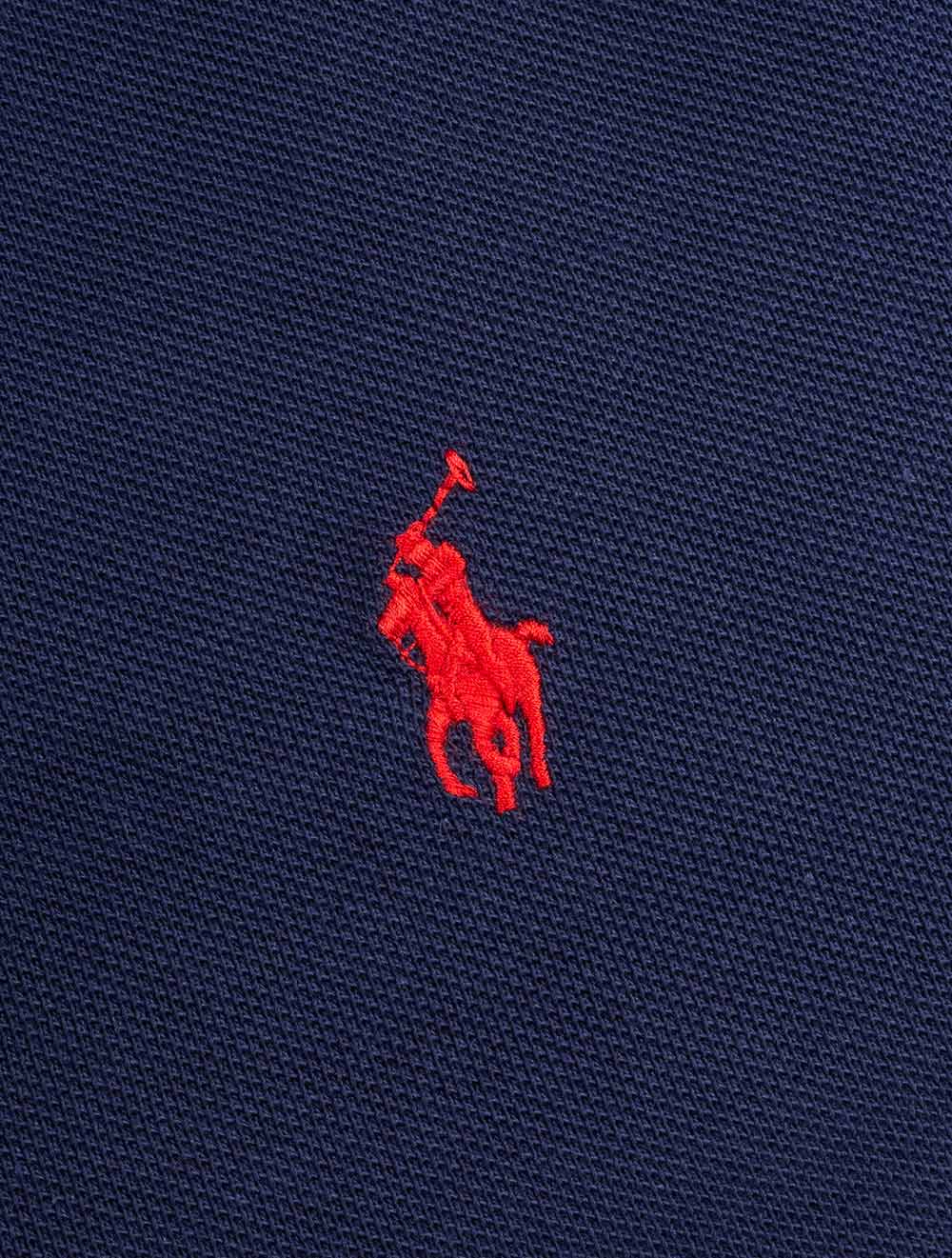 Basic Short Sleeve Polo Navy - Image 5