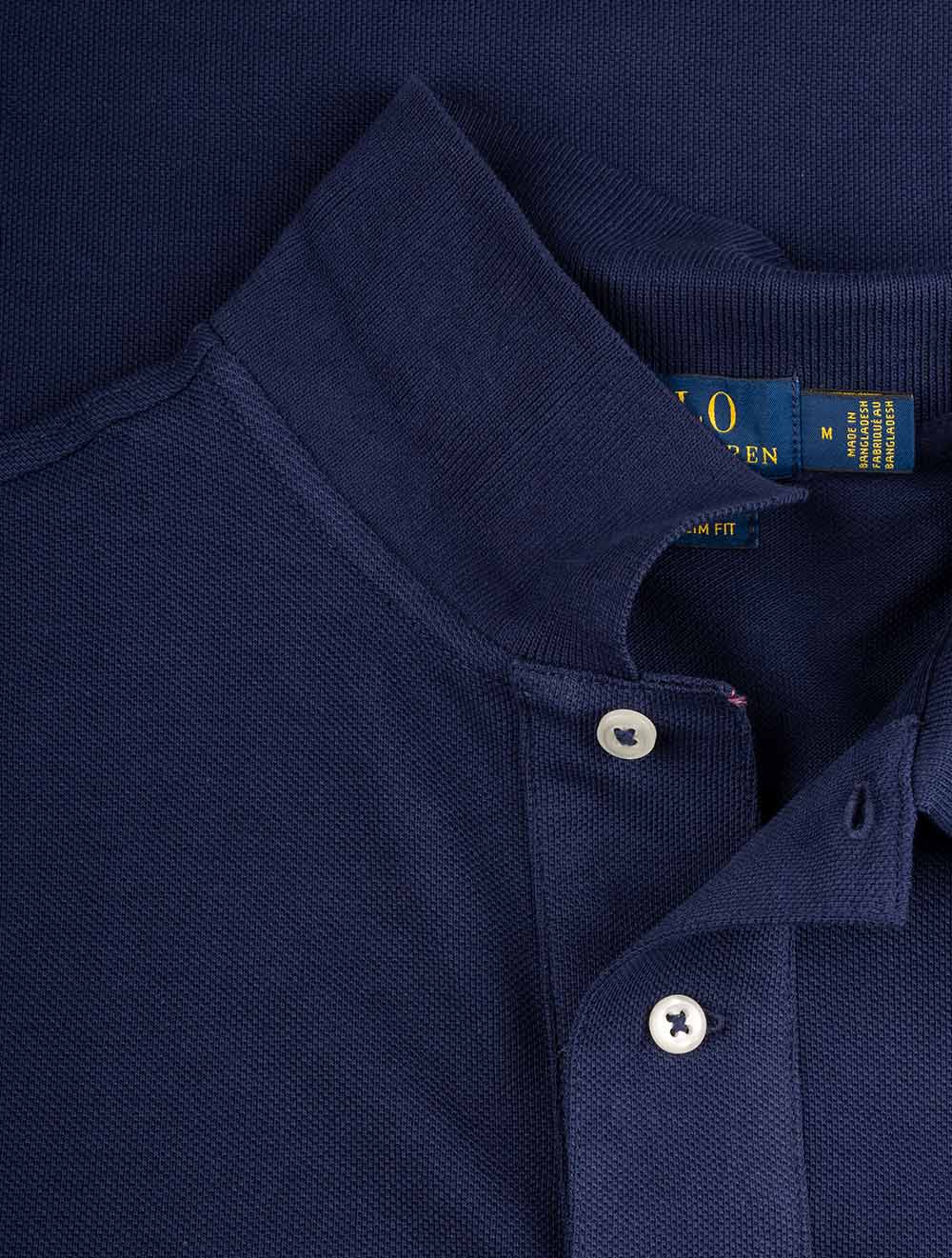 Basic Short Sleeve Polo Navy - Image 6