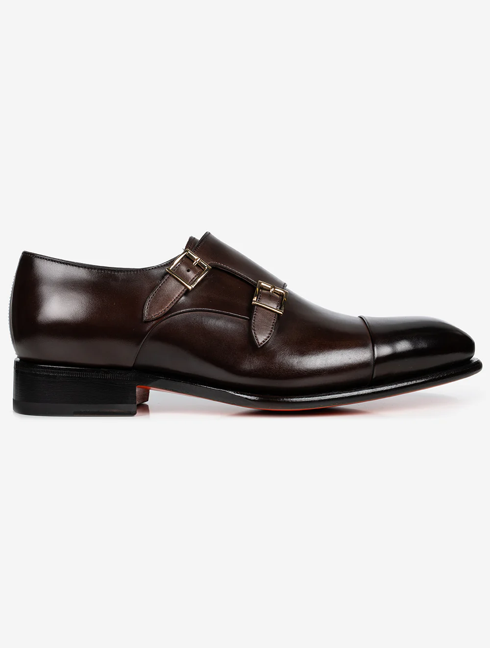 Double Monk Shoe Dark Brown - Image 3