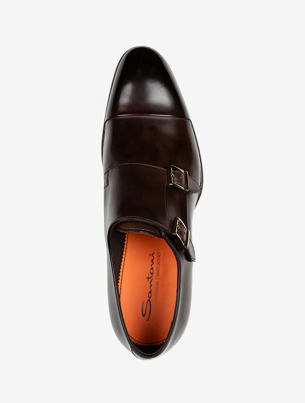 Double Monk Shoe Dark Brown - Image 5