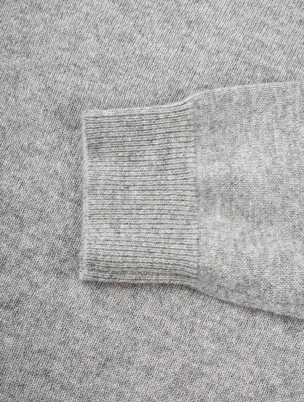 Crew Neck Cashmere Slim Fit Jumper Grey - Image 5