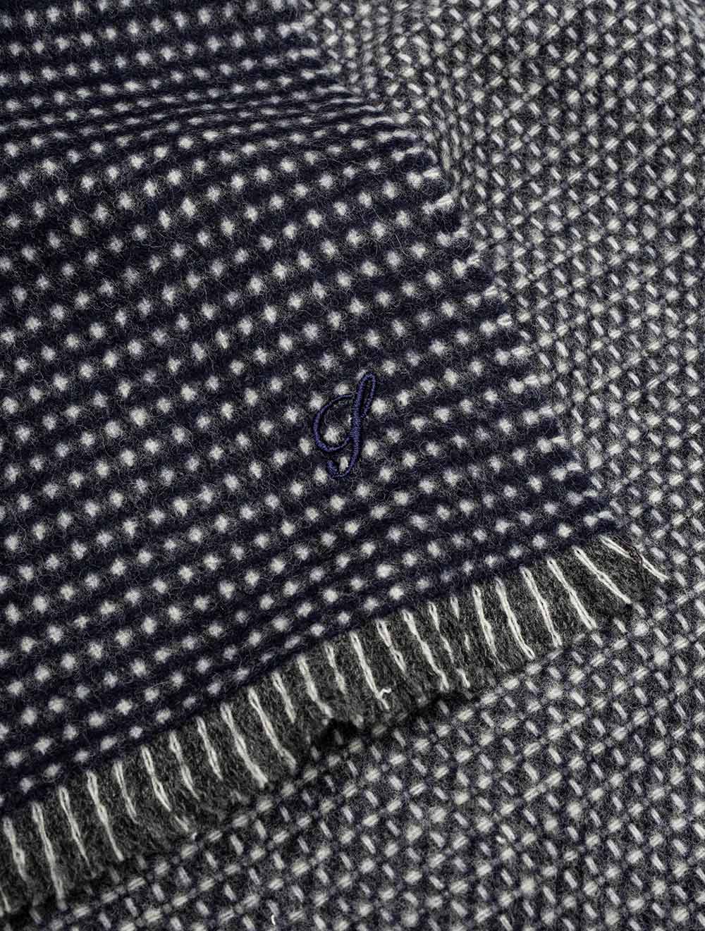 Wool Pattern Scarf Andover Heather - Image 4