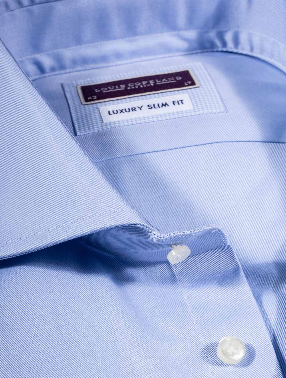 Shirt Single Cuff Slim Fit - Blue - Image 3