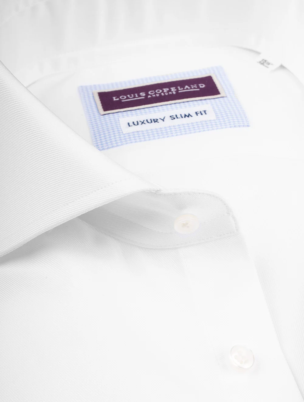 Slim Fit Single Cuff Shirt White - Image 3