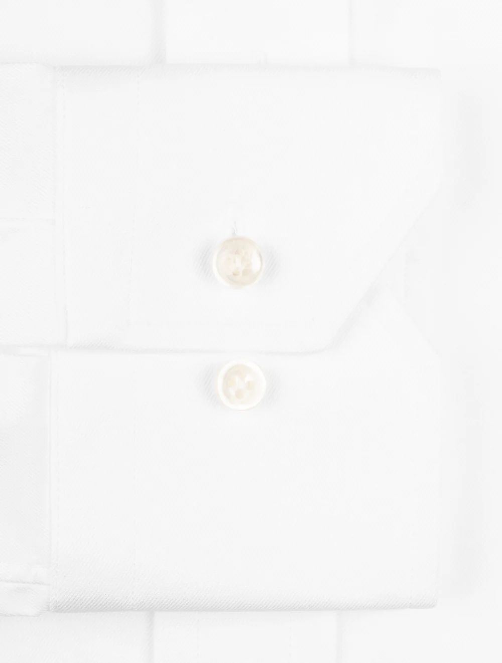Classic Fit Single Cuff Shirt White - Image 4